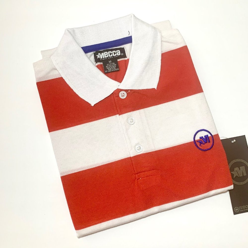 Men's Striped Jersey Polo 14MC MR6